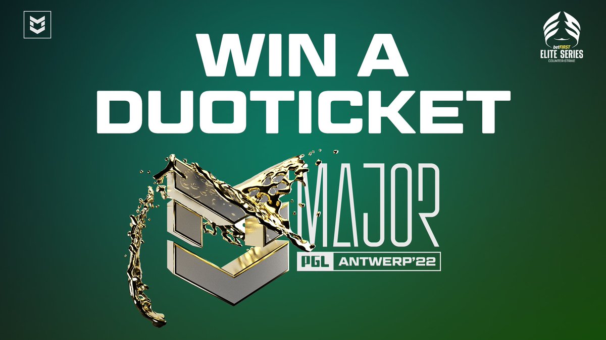 EliteSeriesCS's tweet image. We are giving away two tickets for the PGL Antwerp Major in May!

How can you win?
1️⃣ Follow @EliteSeriesCS 
2️⃣ retweet

(psst, we are also giving away tickets on stream the coming weeks, using channel points, so come join us on Thursday and save up)

#win #giveaway #CSGO #ESCS