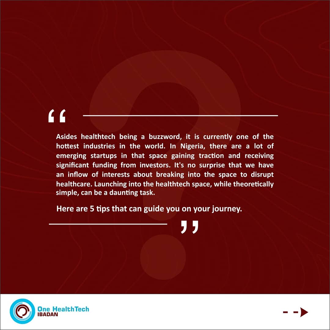 OHT_ibadan's tweet photo. Take this as a guide to Health-tech .A guide that addresses what you should know to get started in Health-tech #healthtech #health #onehealthtech #tech https://t.co/s66z4lQFUi