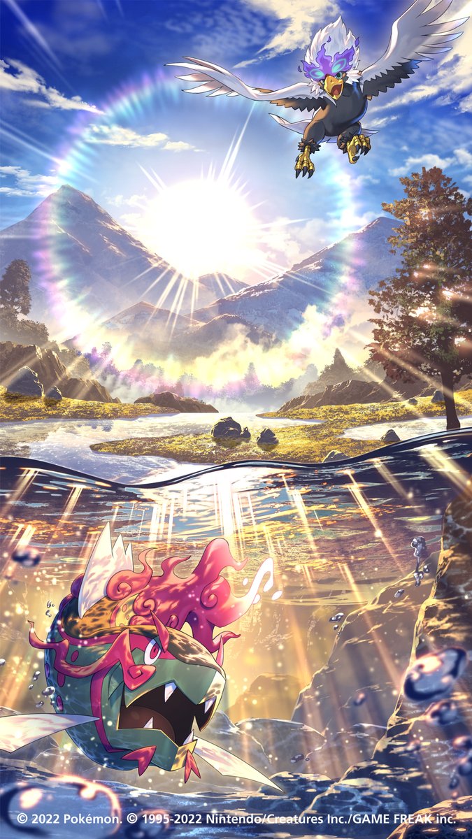 Fildrong's tweet photo. Les illustrations Pokémon officielles sont tellement belles 😯 https://t.co/bg8KQVFw2I