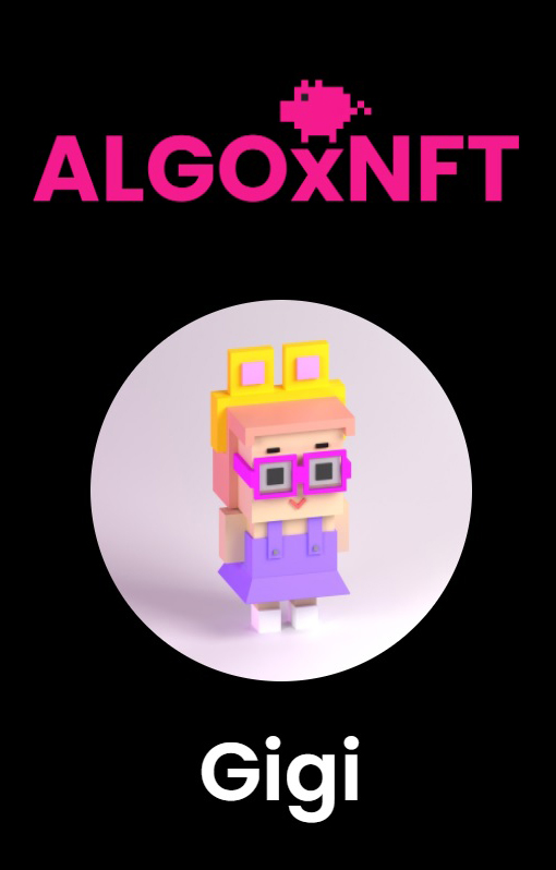 algo_gigi's tweet image. Gigi is now verified by @ALGOxNFT!😊

Thanks everyone, really excited to be on this platform ❤️

Wish you a cute day🙏👋😊 

#algofam #Algorand #AlgoNFT #NFT #NFTCommunity