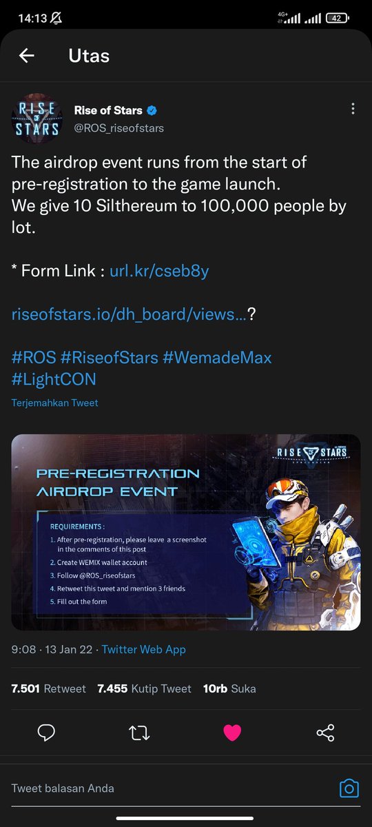 BOUNCOS1's tweet photo. @ROS_riseofstars scam https://t.co/EJfwFnILB1