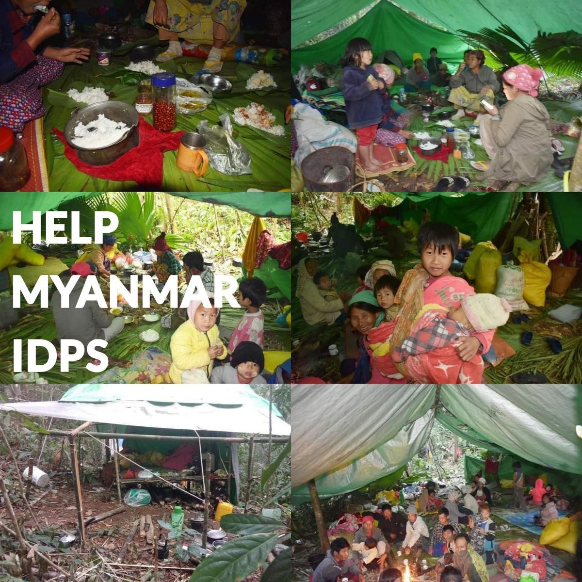 #HelpMyanmarIDPs 🟥 <a href="/Refugees/">UNHCR, the UN Refugee Agency</a>

Urgently need humanitarian assistance for 2,000+ IDPs from Kachin's Putao Twp. #MyanmarMilitaryTerrorists has started operations in Kachin Reg since Feb 1.

#2022Feb25Coup #WarCrimesOfJunta #WhatsHappeningInMyanmar