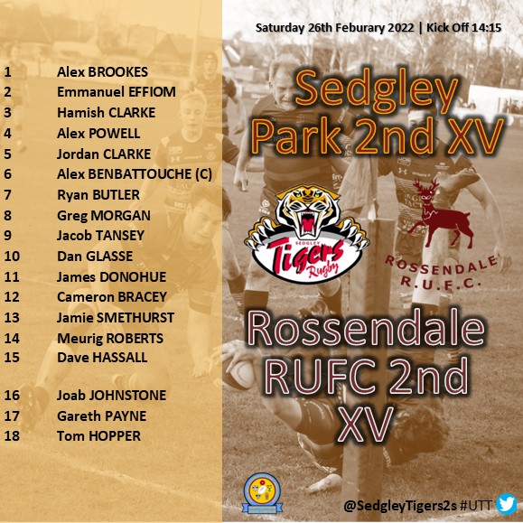 Sedgley Park 2nd XV (@sedgleytigers2s) on Twitter photo Last weeks fixture against <a href="/RossendaleRugby/">Rossendale Rugby</a> 2nd XV has been rearranged and goes ahead this Saturday (26/02)!
πPark Lane
β±14:15 KO
πVs <a href="/RossendaleRugby/">Rossendale Rugby</a> 2nd XV
After the fixture earlier in the season, it promises to be another exciting fixture. #UTT π
Last weeks fixture against <a href="/RossendaleRugby/">Rossendale Rugby</a> 2nd XV has been rearranged and goes ahead this Saturday (26/02)!
πPark Lane
β±14:15 KO
πVs <a href="/RossendaleRugby/">Rossendale Rugby</a> 2nd XV
After the fixture earlier in the season, it promises to be another exciting fixture. #UTT π
