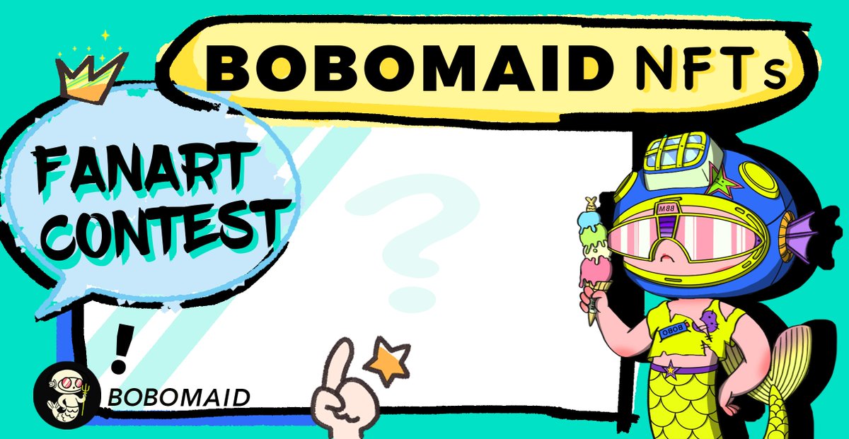 bobomaid's tweet photo. In the community of BOBOMAID #NFTs , many friends have shown their talents in contributing FAN ART.  Therefore, for the next 5 days, up to 20 of the best MEME artists will be handpicked by us daily and winners will be granted a #whitelist https://t.co/a6iiucnpb8