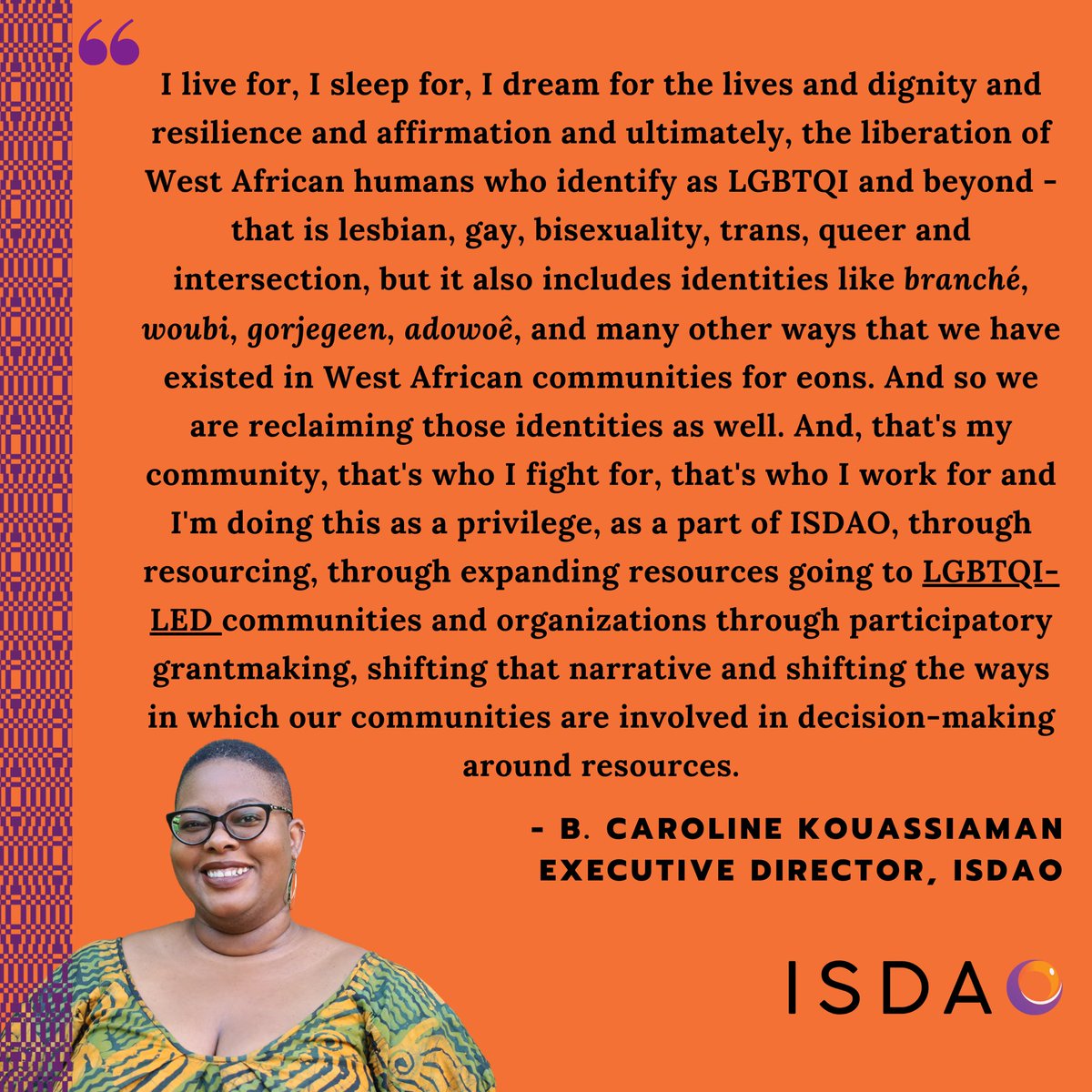 ISDAOSankofa's tweet photo. Our Executive Director, @FemIngredients, shares her dreams for #LGBTQI in West Africa with the @BlackFemFund during a webinar. #BlackMonthHistory #AtISDAO https://t.co/bw1wClEwA4