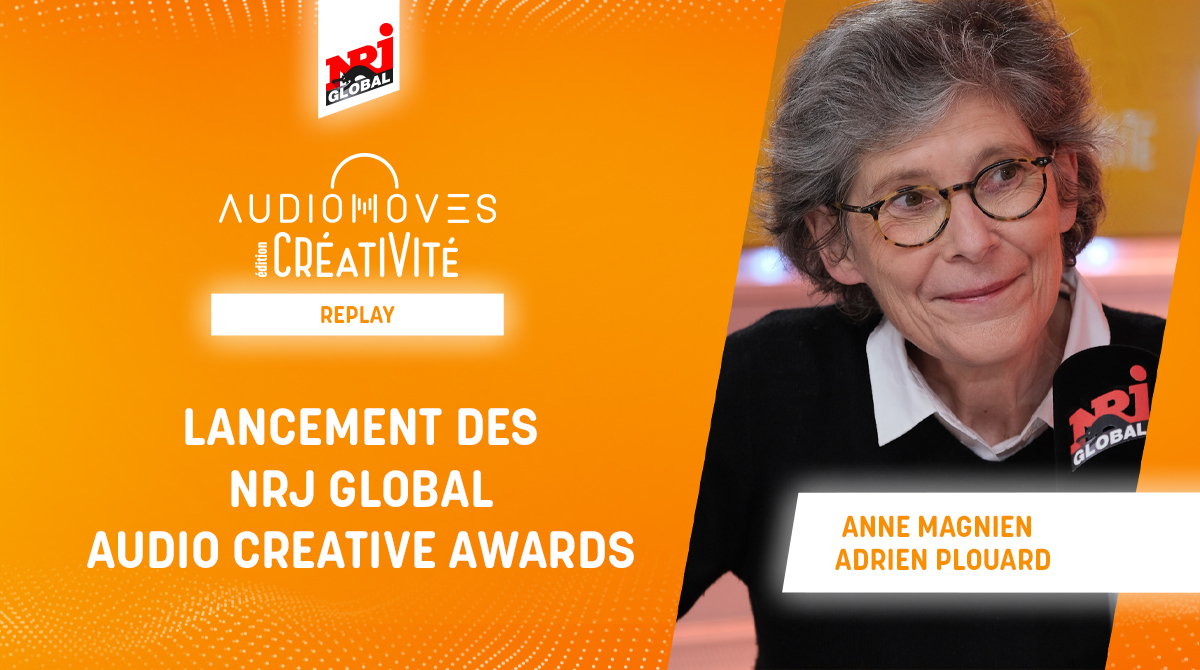 NrjGlobal's tweet photo. ▶ Replay #AudioMovesCréativité

Retrouvez le lancement du concours créatif "NRJ Global Audio Creative Awards", par @AnneMagnien (@supdepub) et Adrien Plouard (@Romance_Agency)

👉 https://t.co/kihihqGHsu

#Audio #Créativité #AudioMoves https://t.co/kfYwxs5mmS