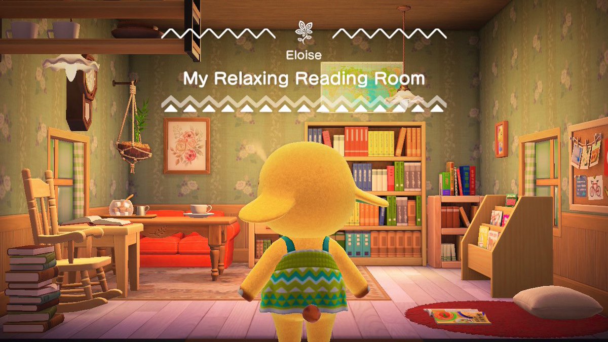 cloverr_acnh's tweet image. first day of playing the dlc and I absolutely love it :)) can’t wait to design more homes

This is how I ended up decorating Eloise’s vacation home 🏡📚 
#hhpdlc #ACNHDesigns #AnimalCrossingNewHorizons #ACNH #AnimalCrossing