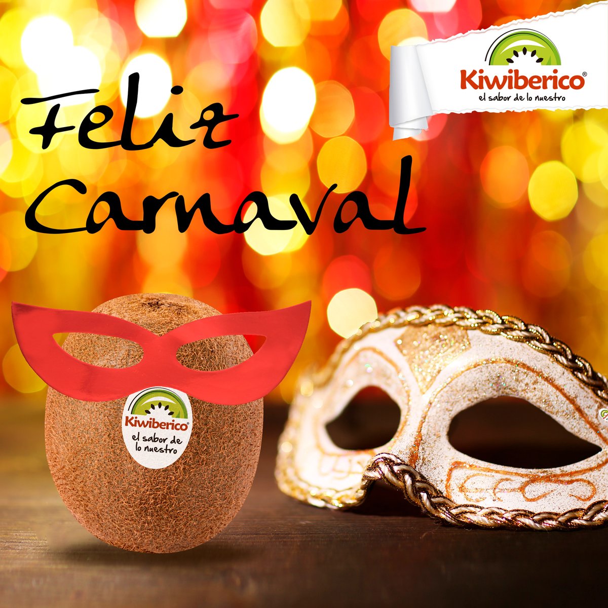 Kiwiberico's tweet photo. ¡Feliz #Carnaval! Esperamos que disfrutes de estas #fiestas tan #divertidas. Si te disfrazas de #kiwi, no olvides etiquetarnos! ¡Que no pare la #fiestaaaa!! https://t.co/DS4heEIZm4
