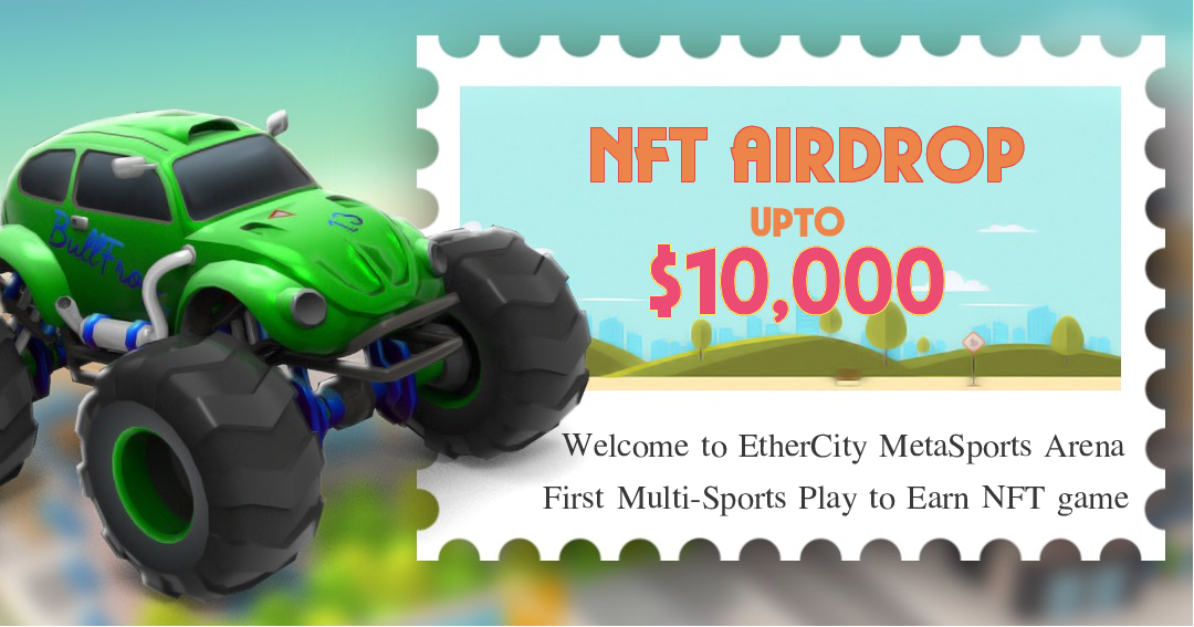 🚀Airdrop is live
👉Join gleam bit.ly/etherairdrop (+proof)
💰$10,000 worth NFT
#PlayToEarn #Airdrop #MetaverseNFT #Metaverse #upcomingnft #airdropalert #EtherCity #GiveawayNFT #GiveawayAlert #UkraineRussia #UpcomingReleases #IDO #NewNFTProfilePic