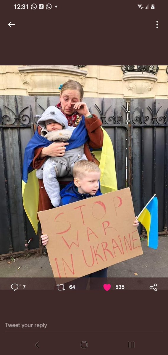 Patel_ishwar23's tweet photo. All the humanity strongly need this
You can also solve dispute without war bcz bar is not a solution of any problem #UkraineRussia https://t.co/wCIZPeqXEr