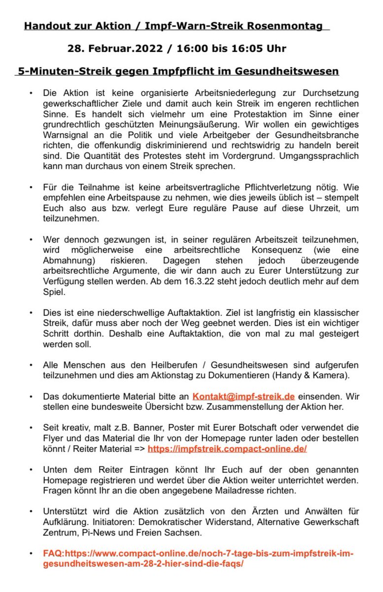 Handout zur Aktion am 28.02.22