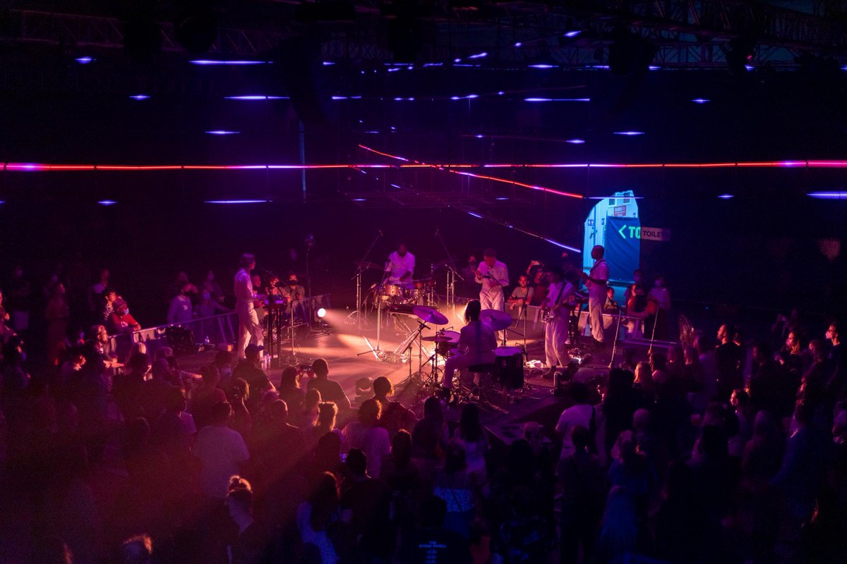 MethylEthel's tweet photo. “When borders re-open and Perth Festival can resume staging show from overseas artists, there will be few that can match Methyl Ethel"

This was a brilliant, brilliant gig. In a word, sublime.”

- Simon Collins, @westaustralian 

📸 Cam Campbell / @perthfest https://t.co/GePTwVTkej