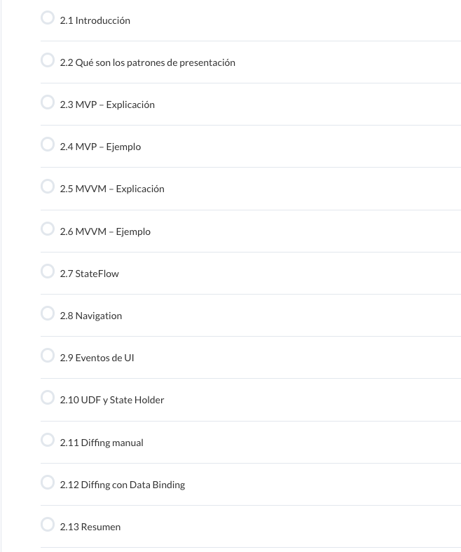 antonioleivag's tweet image. Hoy se abre en #ArchitectCoders el módulo 2 sobre la capa de UI

Estoy especialmente orgulloso de la actualización de este módulo, adaptado a las nuevas recomendaciones de las guías de arquitecturas #AndroidDev 

Si no quieres perderte la siguiente edición architectcoders.com