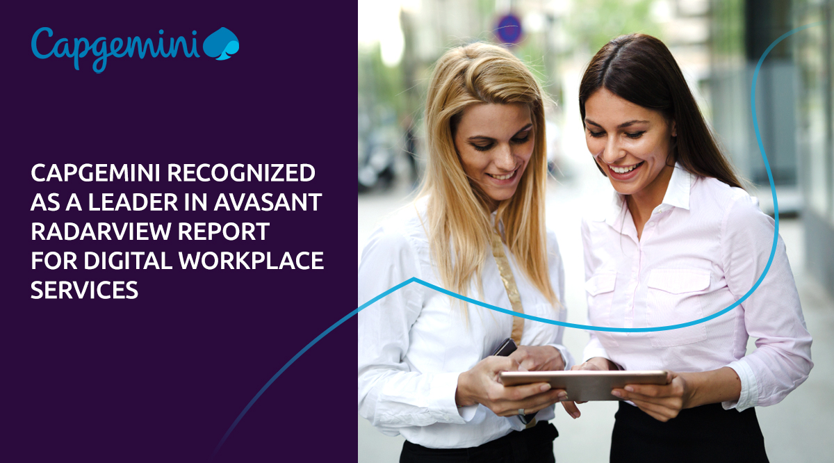 A moment of glory for us as Capgemini is recognized as a leader in Avasant, a leading advisory firm RadarView report for Digital Workplace Services. Bringing a renewed work mode outlook. Know more bit.ly/36yORlD
#innovation #digitalworkplace
