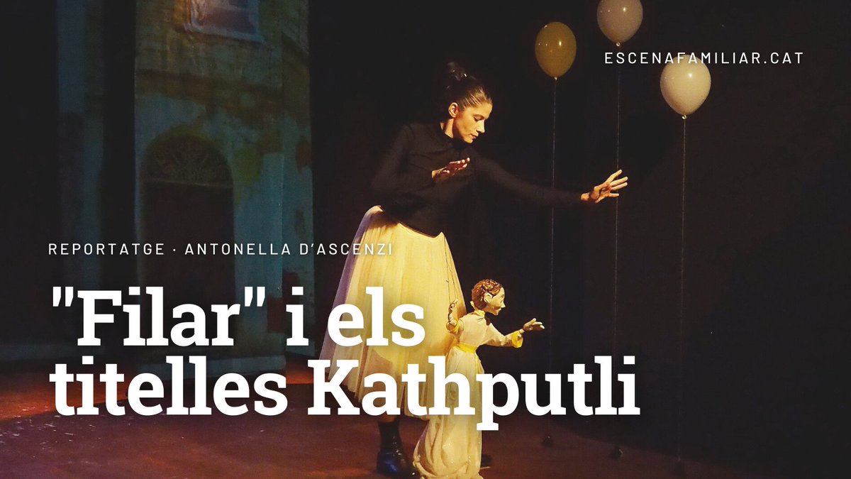 EscenaFamiliar's tweet photo. ✍🏽 REPORTATGE | @AntonellaDAscen ens descobreix els secrets del seu nou espectacle: "Filar".
“Jo no manipulo titelles, treballo amb elles. Busco una relació des del moviment lliure”
🔗 Llegeix el reportatge: https://t.co/5KKGQBbNzK https://t.co/2HZ9q5ItDq