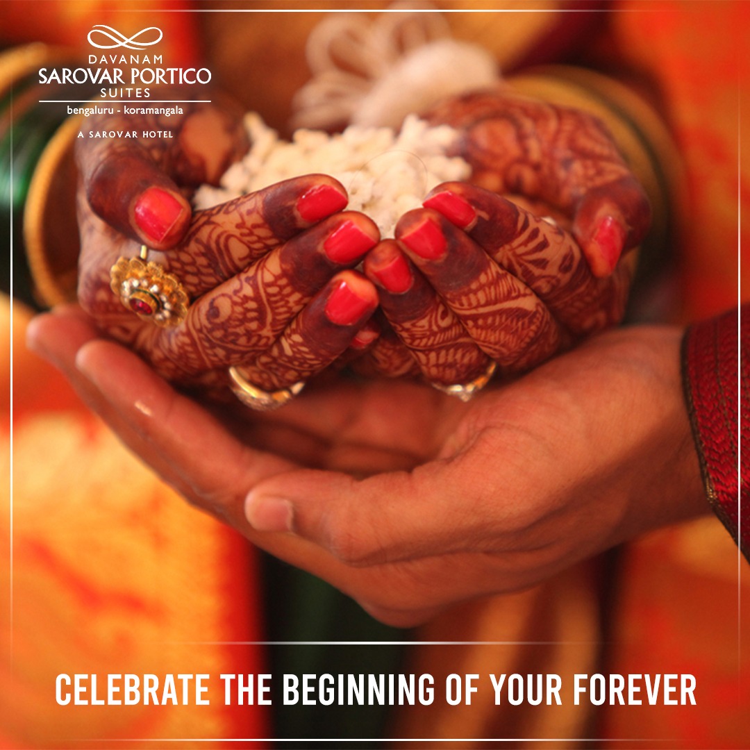 #DavanamSarovarPorticoSuites is Providing a truly unforgettable wedding experience, our team of event specialists is dedicated to making your wedding dreams come true.

#Bangalore #SarovarHotels #Weddings #Banquets #GrandVenue #SafeEvents #WeddingAtSarovar #DavanamSarovar