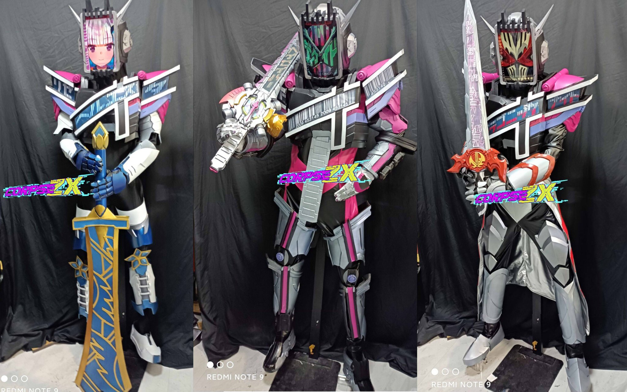Amazon.co.jp: [AWY] 【実物撮影】1:1 仮面ライダー01 02 w