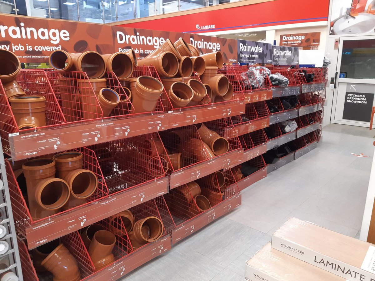 PolypipeTrade's tweet photo. Our Merchandising team visited @BuildbaseUK in Harlow recently to work their magic β¨
The branch has a great range of Polypipe Drainage, Soil, Waste and Rainwater products available.
π CM20 2EU
#EveryJobIsCovered https://t.co/1gXZuiNDxz