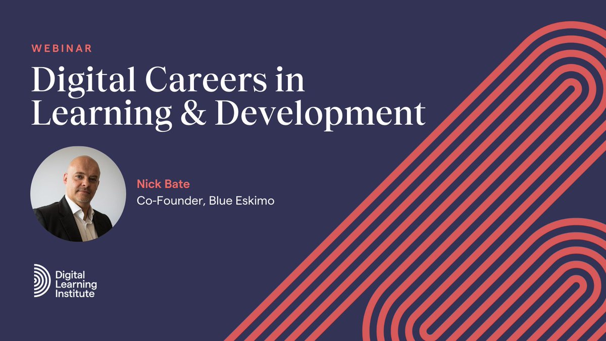 Join us for our next FREE #webinar on March 8th, where we will discuss 'Digital Careers in Learning &amp; Development' with Nick Bate, Co-Founder of Blue Eskimo.

Register Now↓
eventbrite.ie/e/webinar-digi…

#digitallearning #instructionaldesign #elearning #webinar #learninganddevelopment