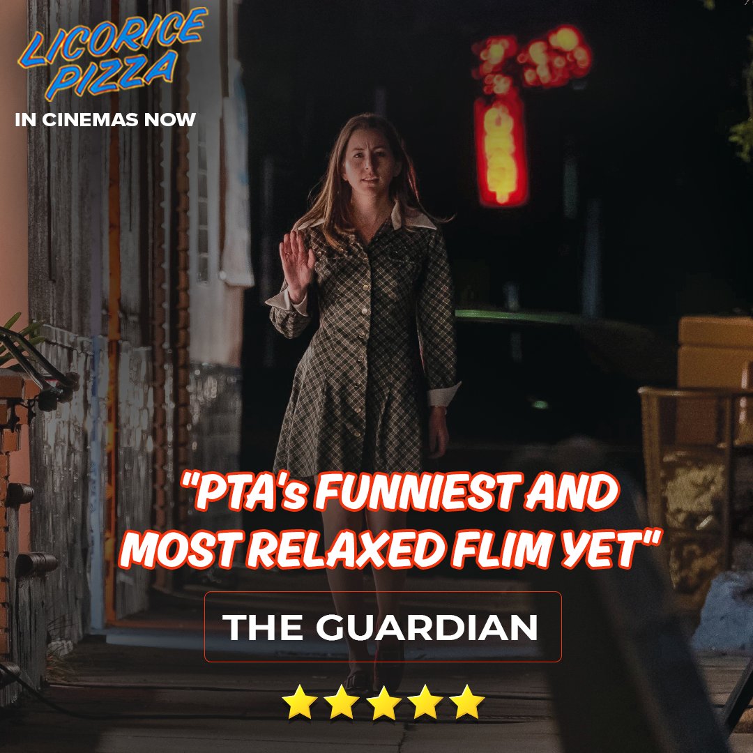 UniversalIND's tweet image. 'Dough' you want to go on a ride of laughter &amp;amp; love driven by Paul Thomas Anderson? #LicoricePizza released today in theatres near you.

Get tickets @ bookmy.show/LicoricePizza
#LoveAtFirstSlice #AlanaHaim #CooperHoffman #SeanPenn #TomWaits #BradleyCooper #BennySafdie