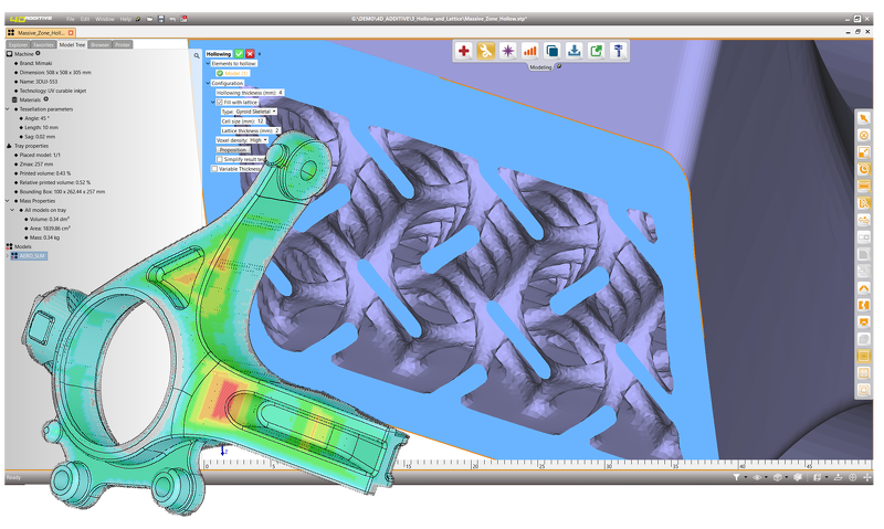 de_magazin's tweet image. Für leichte, hochfeste #Bauteile oder #Implantate kann man mit #4DAdditive von #CoreTechnologie interne und externe #Gitterstrukturen erzeugen. Mit dem #AdvancedLatticeModul der Software stehen 20 verschiedene #Gittertypen zur Verfügung.

digital-engineering-magazin.de/leichtbaustruk…