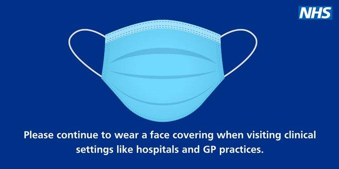 CambrianMC's tweet photo. Patients &amp; visitors must continue to wear a face covering and follow social distancing guidelines when attending the surgery.

Thank you for your continued cooperation. https://t.co/IL3Bx0paB8