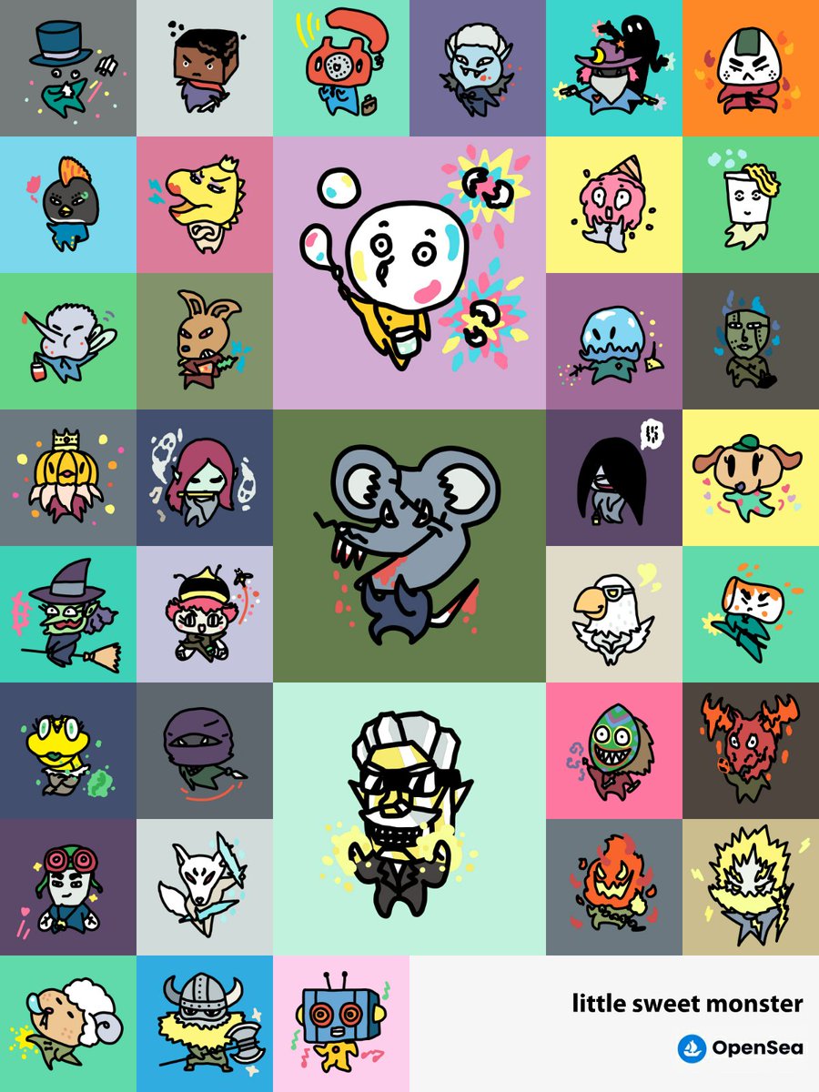 MONSTERVERSE nft 

opensea.io/collection/lit… 

#BKKNFT #ThaiNFT #NFTTHAILAND #NFTthaiartist #NFTthai #NFT #cutenft