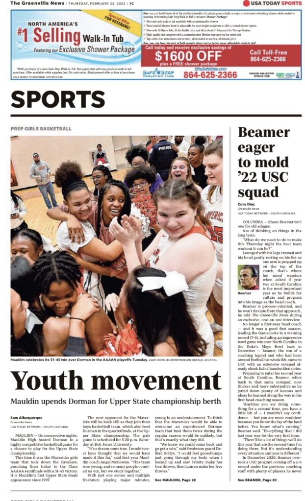 Joe Dandron (@joemdandron) on Twitter photo The last couple days of the <a href="/GreenvilleNews/">The Greenville News</a> have been dominated by HS basketball coverage… check out all our stories online at Greenvilleonline.com. The last couple days of the <a href="/GreenvilleNews/">The Greenville News</a> have been dominated by HS basketball coverage… check out all our stories online at Greenvilleonline.com.