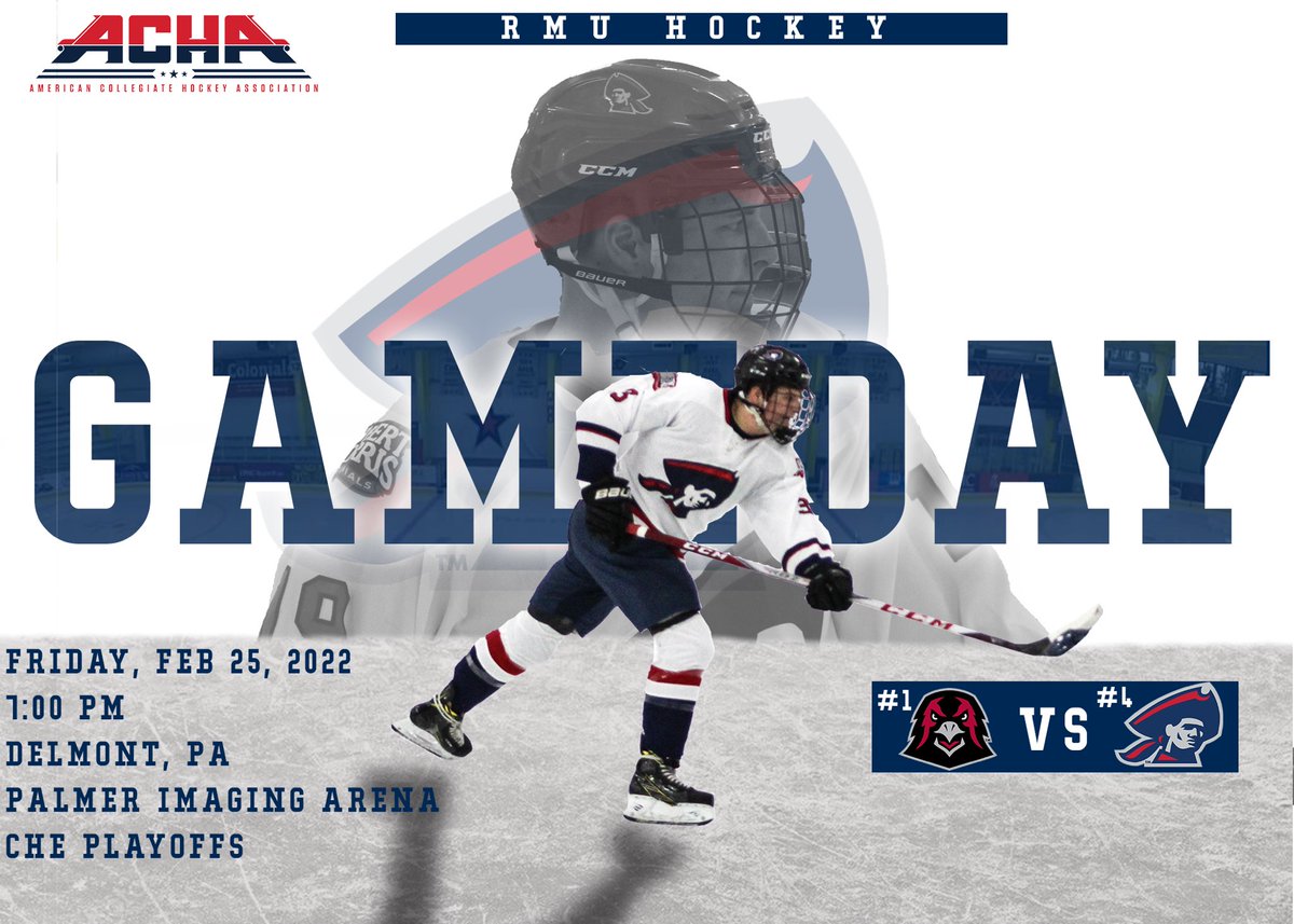 PLAYOFF GAMEDAY.

⏱: 7:00 P.M.
🆚: IUP
🏟: Palmer Imaging Arena
📌: <a href="/CollegeHckyEast/">College Hockey East</a> Playoffs