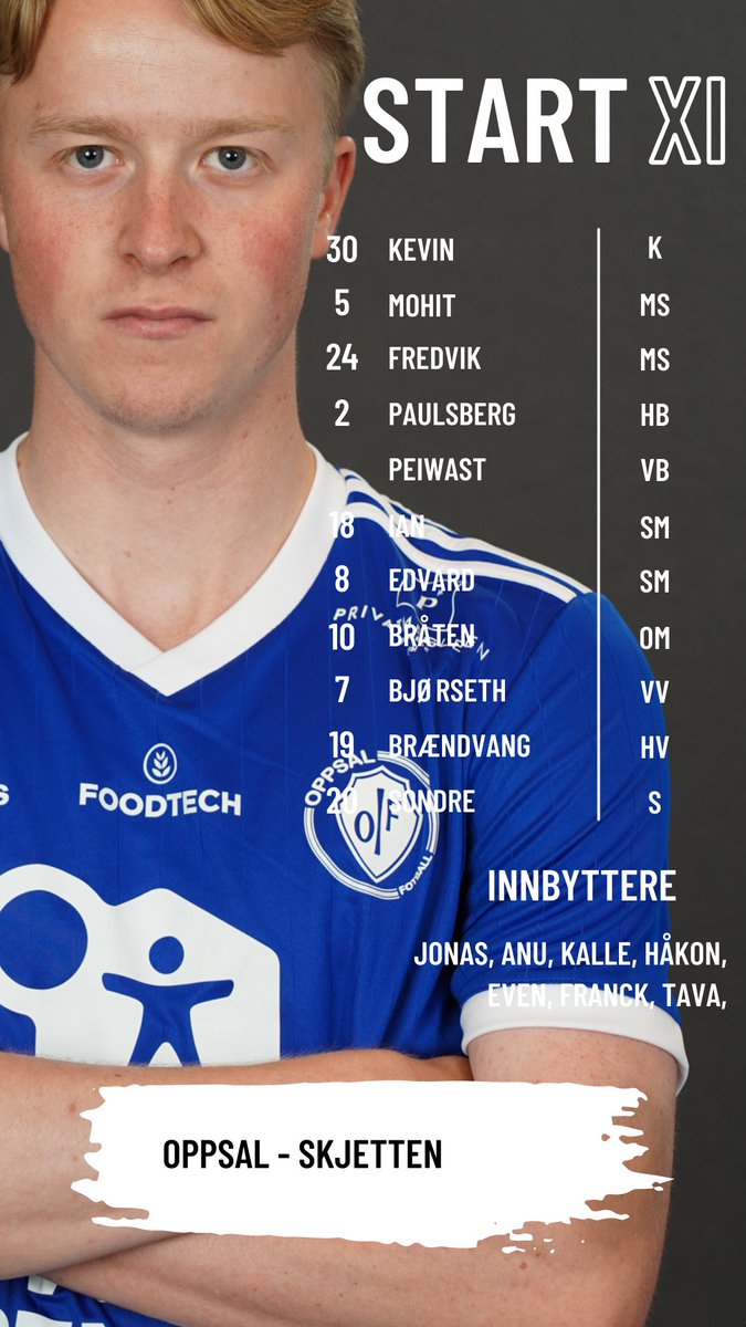 A-laget spiller i dag treningskamp mot Skjetten Fotball på Trasop klokken 18.00! 

Her er laget som starter ⚽️