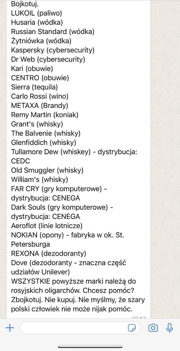 xPericulox's tweet image. #wojna #Ukraina #UkraineRussie 
NIE KUPUJCIE TYCH PRODUKTÓW