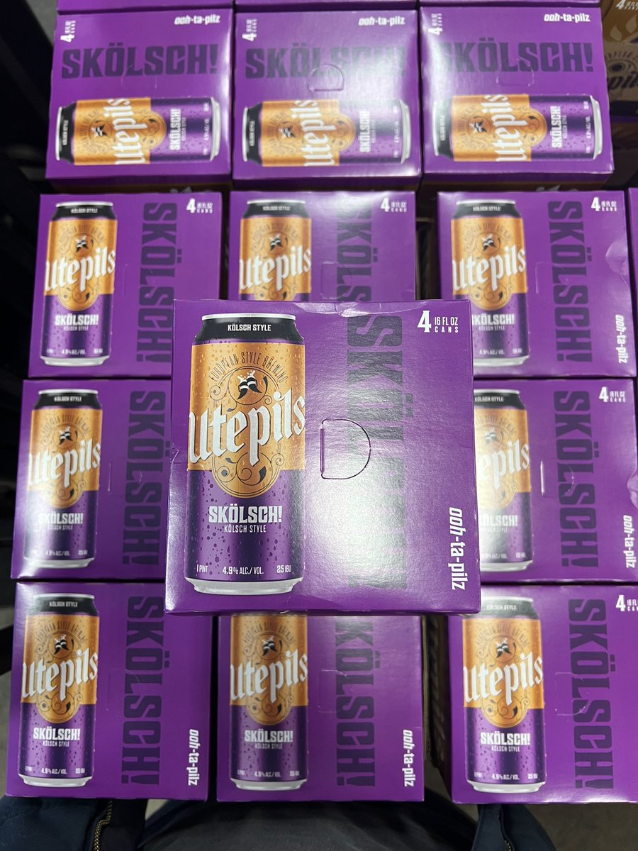 UtepilsBrewing's tweet photo. Nothing to see here.
Just some fresh Skölsch headed to your local liquor store in its fancy new packaging for you to enjoy.
As always, this delicious beer is available on tap at our Taproom and Beer Garden.
Skölsch! https://t.co/HhQfckibSs