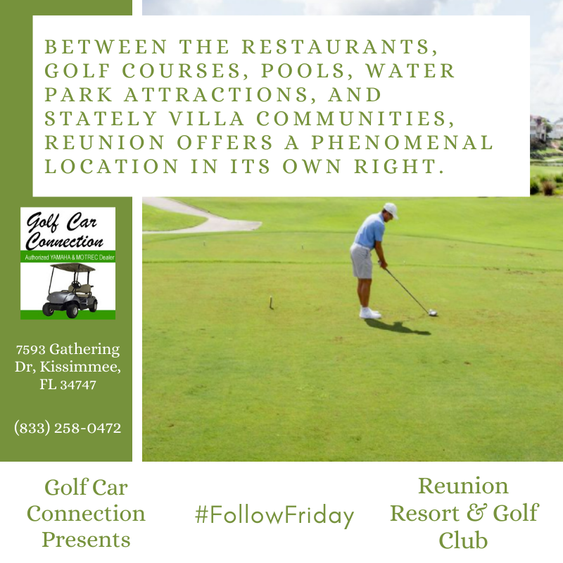GolfCarConnect's tweet photo. The Golf Car Connection presents #FollowFriday❣️This Friday we are featuring local Golf Courses and Golf Clubs❣️ Follow @ReunionResort and show them some love❣️ ❣️#TheGolfCarConnection #GolfCar #GolfCart ⛳🏌️♀️🏌️♂️🏌️⛳ https://t.co/ovBHQJH544