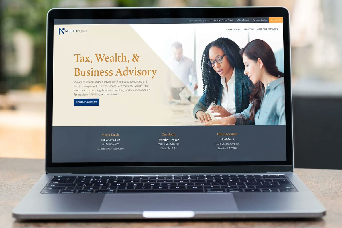 It's the season for website updates! Kneadle has launched some fun new updates for our friends at NorthPoint. Check them out: northpoint-wealth.com

#taxes #wealth #businessadvisers #websitedesign