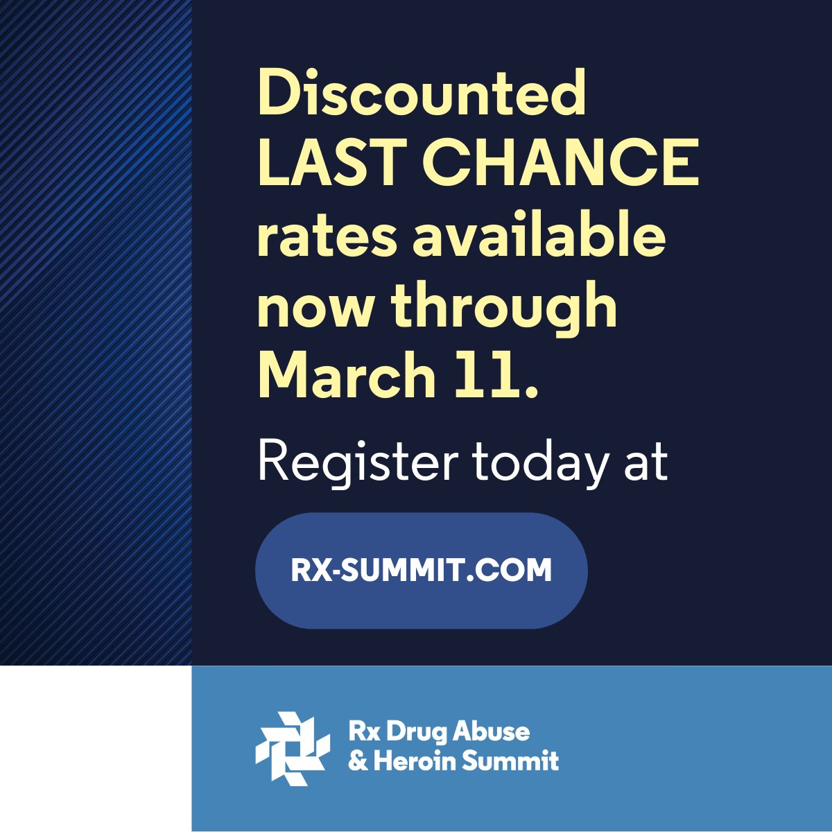 Rates increase in 2 weeks! Reserve your spot now for a $300 discount. okt.to/UZDwVe

#RxSummit2022