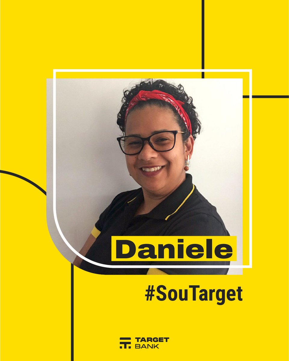 target_bank's tweet photo. O #SouTarget de hoje é com a Daniele Borges, do time de Produtos. A Dani contou pra gente o quanto é importante trabalhar em uma empresa que motiva seus colaboradores! 🥰
 
👉 Se você quer fazer parte da família Target Bank, acesse nosso LinkedIn e veja as vagas abertas! https://t.co/hI8lOd4a7O