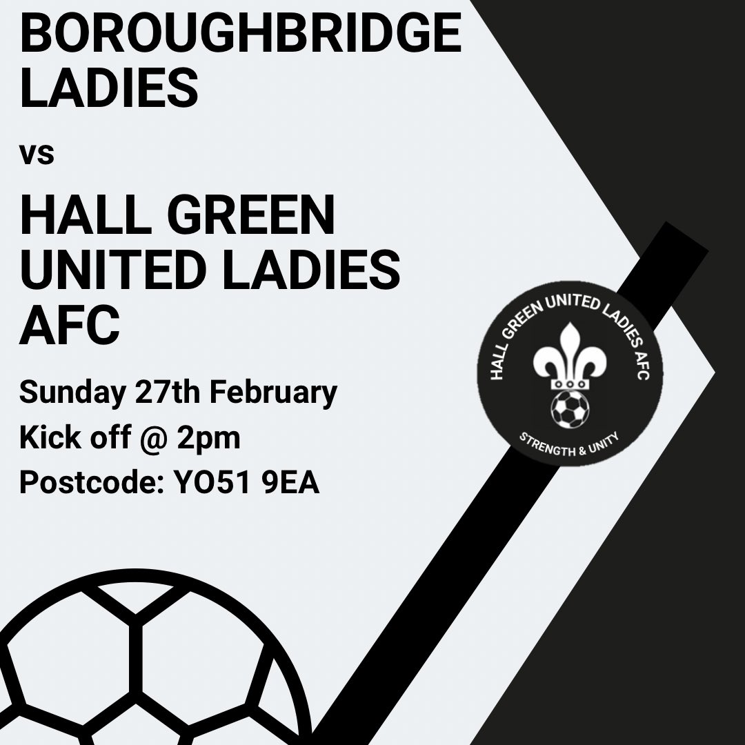 Sunday’s fixture! ⚽️