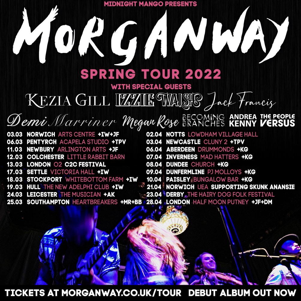 Morganway release new single ahead of UK tour. More information at bluesblues.co.uk/news and do try to catch them at our favourite little venue, The Bungalow in Paisley on 10th April. @MorganwayUK @BungalowPaisley