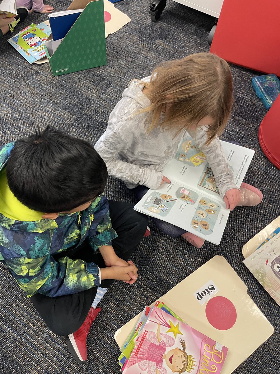 Partner reading was going REALLY  well in Ms. Griffin’s classroom <a href="/SparksElemFISD/">Sparks Elementary</a>
