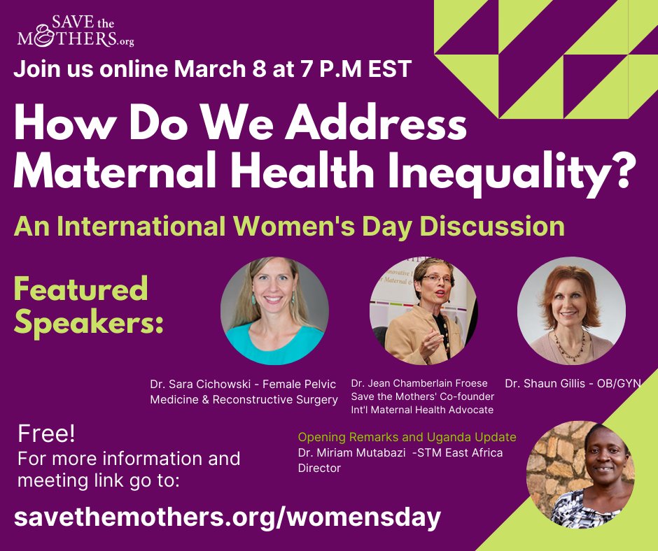 stm_canada's tweet photo. Join us on International Women's Day for an important discussion on maternal health equality. For more information https://t.co/FkqPNHdeHU #IWD2022 https://t.co/vPhZ7kHlff