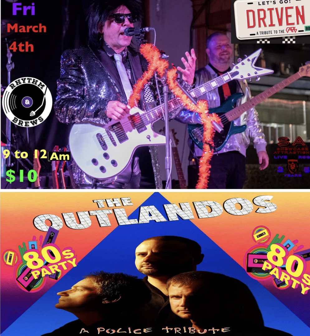 Thrilled to be back on stage Fri March 4 at <a href="/RhythmBrewsBeer/">Rhythm&BrewsBrewing</a> in Cambridge .
Join us and Police tribute <a href="/theoutlandos/">The Outlandos</a> for a night of great 80’s music.
