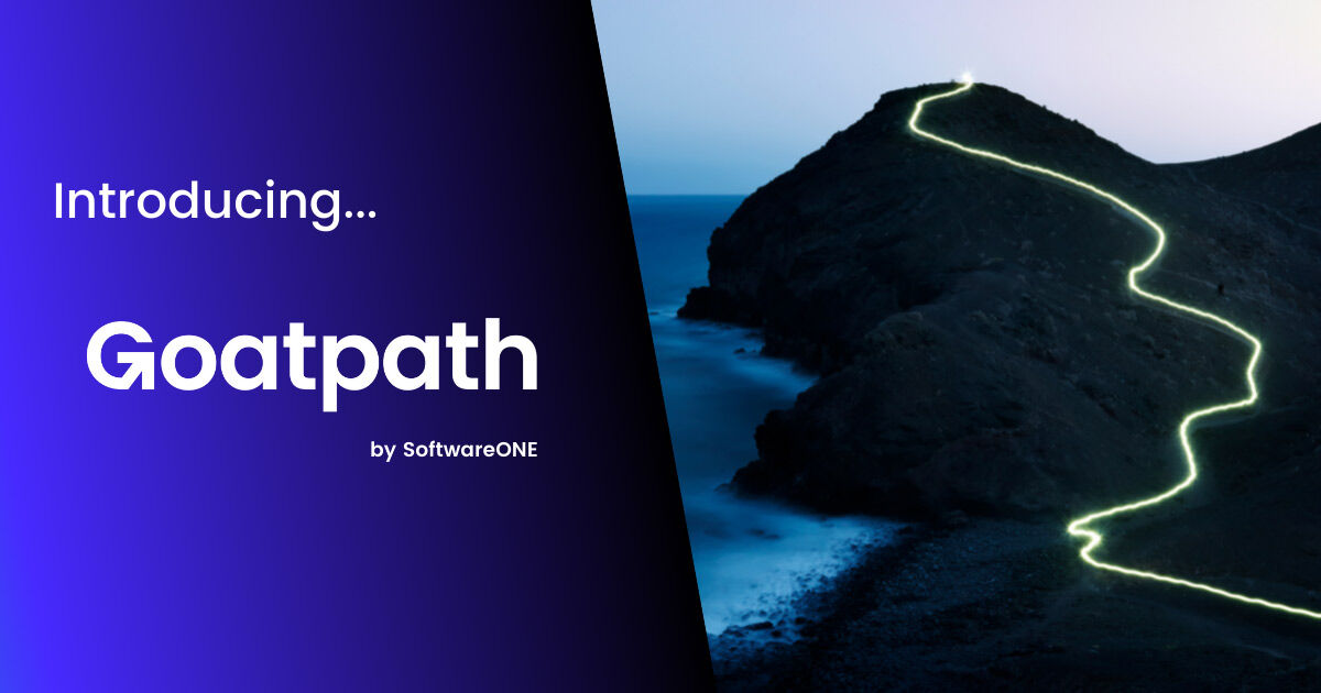 SoftwareOne_NA's tweet photo. SoftwareONE is excited to announce our new brand 'Goatpath by SoftwareONE' which will radically change the way our customers and partners buy, sell and manage their software, cloud and services. Learn more: https://t.co/wD2jHlD85D
#SoftwareONE #Goatpath #GoatpathBySoftwareONE https://t.co/4zJdxy7YKD