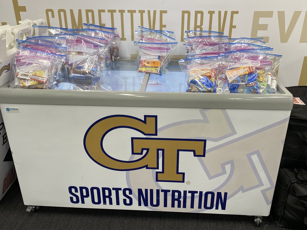 Got fuel bags ready for a big weekend of competition - ⁦<a href="/GTBaseball/">Georgia Tech Baseball</a>⁩ ✅ ⁦<a href="/GTGolf/">Georgia Tech Golf</a>⁩ ✅ ⁦<a href="/GaTechSoftball/">Georgia Tech Softball 🥇🥇🥇🥇🥇</a>⁩ ✅