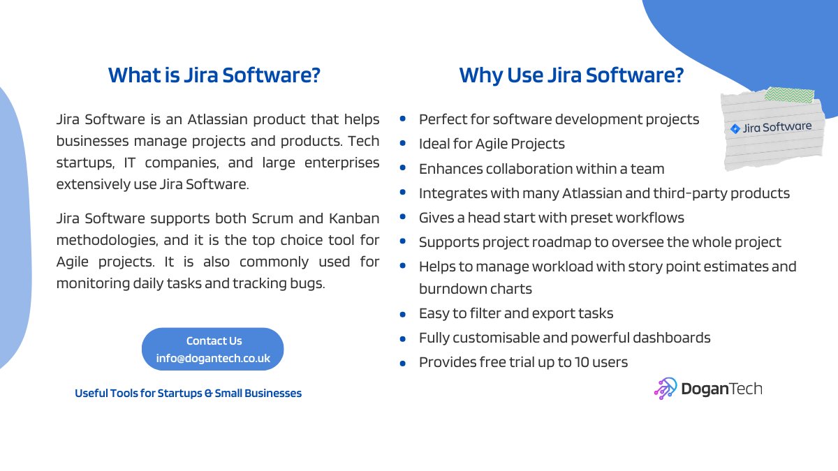 DoganTechLtd's tweet photo. 💎 Jira Software helps businesses manage projects and products. Tech startups, IT companies, and large enterprises extensively use Jira Software. Check out why you should use it! 👇
#jirasoftware #jira #projectmanagementtools https://t.co/aAuFpJtj9I