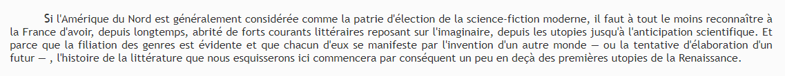 [A découvrir] Petite Histoire de la SF Française et de l'édition de SF en France de 1371 à 1981 bit.ly/3uR5xPn via @noosfere #LaMethSci