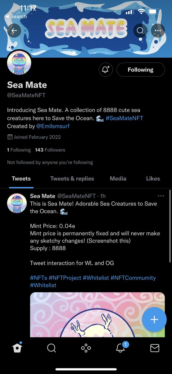 chrislim1024's tweet photo. @SeaMateNFT Love it 🥰 https://t.co/oKydMupFgK