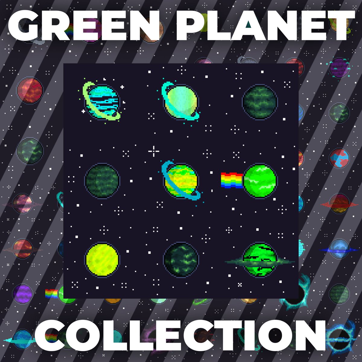 Green planet 🛸
Available on <a href="/opensea/">OpenSea</a> 
Price 0.008ETH-0.01ETH
Free gas ✨

Collect now ☺️
opensea.io/collection/pla…

#NFT #nftart #NFTCommunity #NFTProject #NFTs #NFTartist