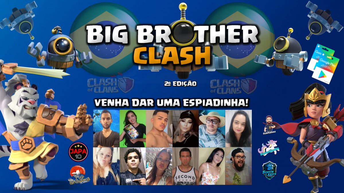 Começa hoje a 2° edição do BBC! 💥

16 participantes. 1 só campeão! 
Maior premiação já vista: 3mil reais. 🔥🔥🔥
Às 20hs.
Venha dar uma espiadinha! 👀
Clash ON! 🚀

Yt: youtu.be/uzwzVu2z_Hs