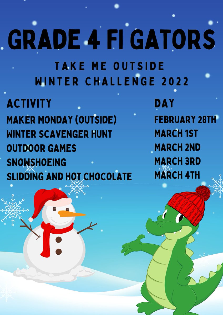 Gators4FI's tweet photo. Next week is going to be "snow" much fun! @asdnnb @NorthAsd @takemeoutside https://t.co/jTMdWuCNu7