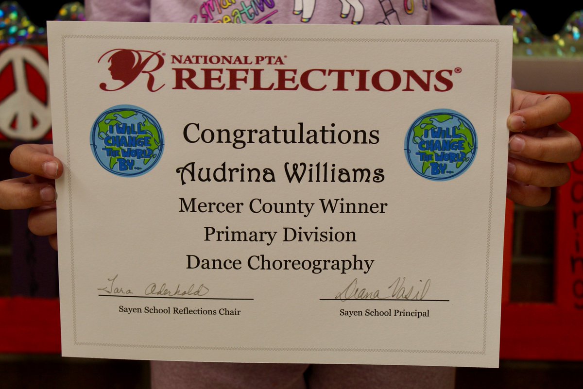 WeAreHTSD's tweet image. 📣 Congratulations to @HTSD_Sayen 1️⃣st grader Audrina Williams 🏆 🦁

Audrina is a Mercer County winner in the Nat&apos;l @NJPTA Reflections Primary Div. Dance Choreography category 
➡️ state level competition! 

@ScottRRocco @HTSDSecondary @VasilDiana @LauraGeltch 

#HTSD #HTSDPride